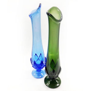 Wazon szklany Huta Ząbkowice Bogdan Kupczyk fot. facebook od Pikasy PRL-u