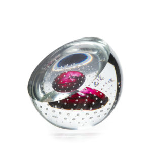 Przycisk do papieru szklany Huta Jabłoński proj. Adam Jabłoński fot. desa.pl