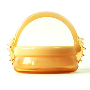 Koszyk szklany Krakowski Instytut Szkła proj. Jerzy Słuczan-Orkusz fot. old-stuff.pl