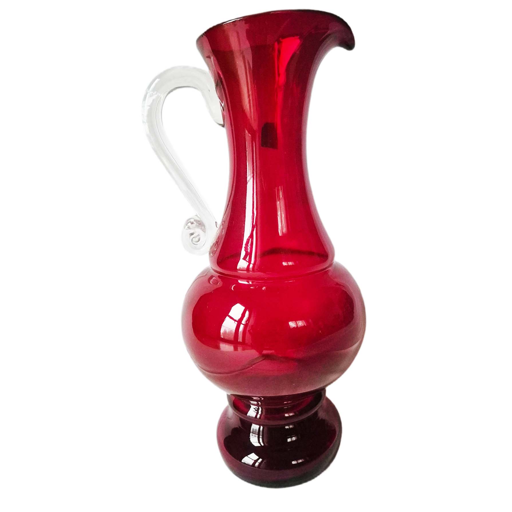 Dzbanek szklany bok Huta Ząbkowice proj. Ludwik Fiedorowicz fot. Marek Ryszka