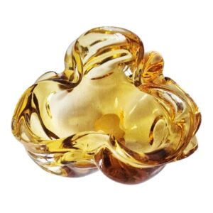 Popielniczka szklana miodowa fot. Marek Ryszka